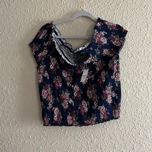 Rue+ Off the Shoulder Floral Blouse. New with tags. 3X